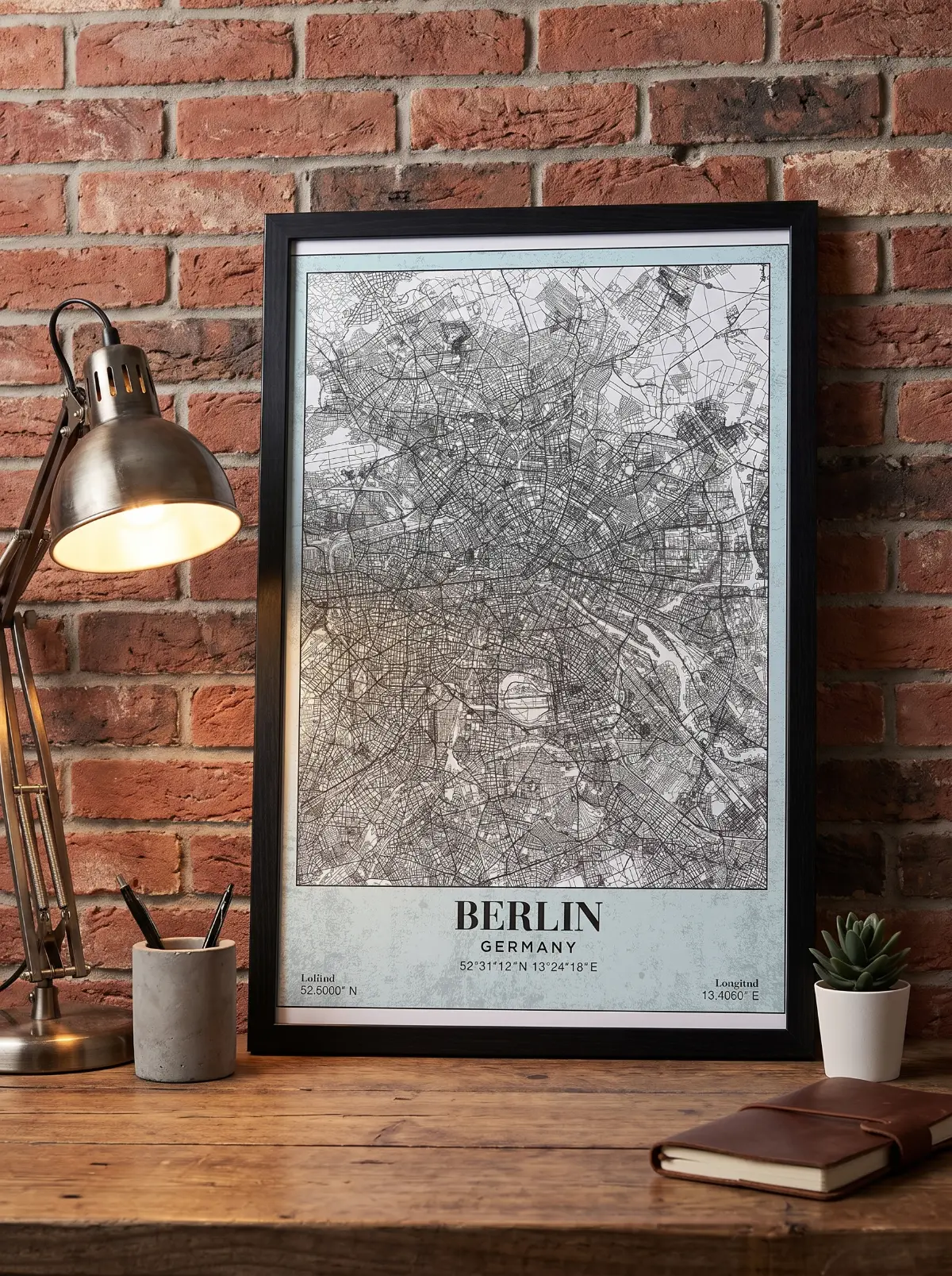 Póster mapa Berlin