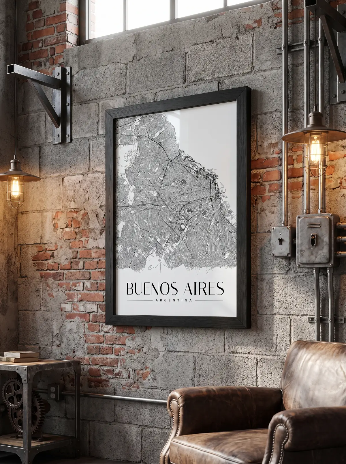 Póster mapa Buenos Aires