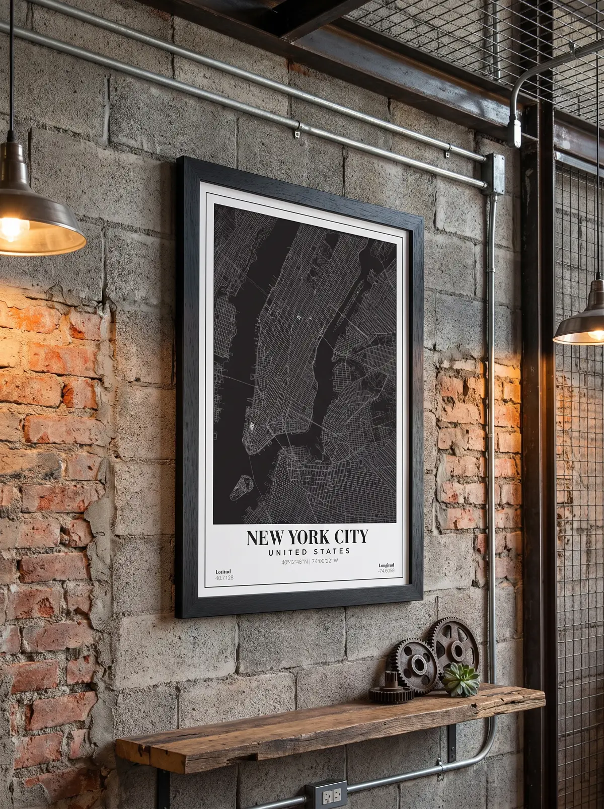 Póster mapa New York City