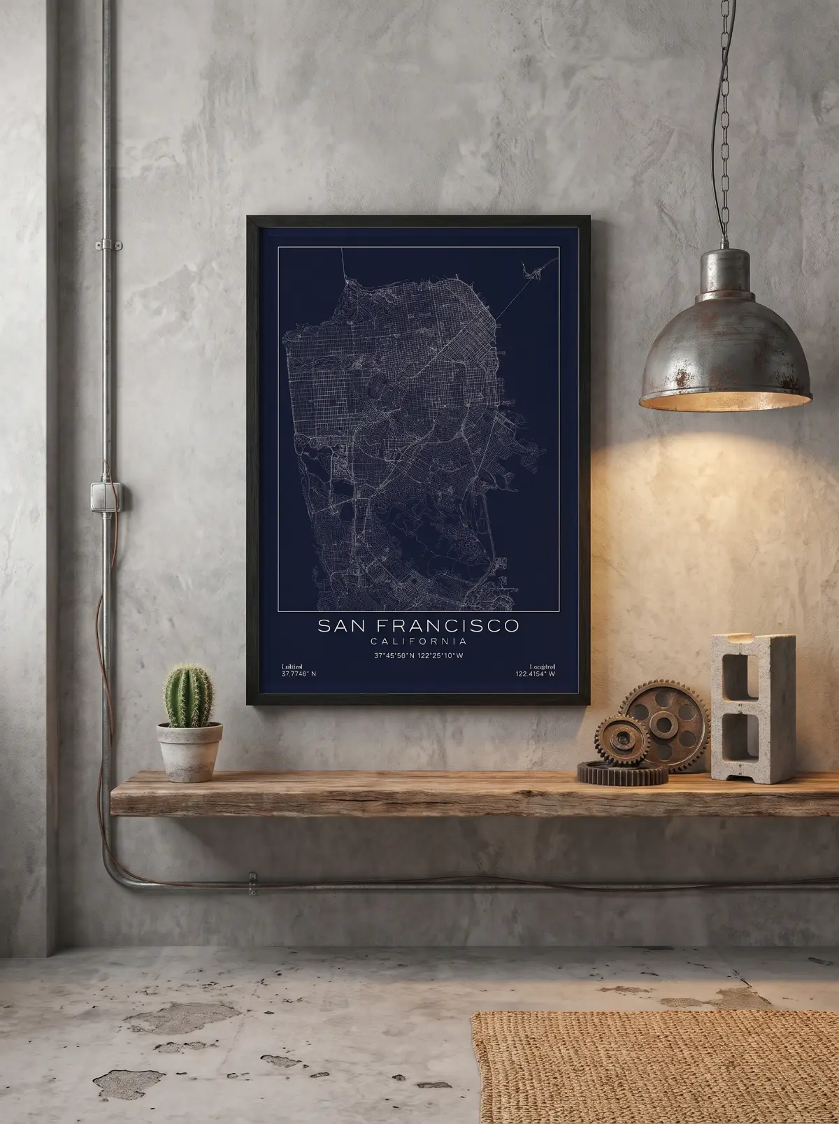 Póster mapa San Francisco