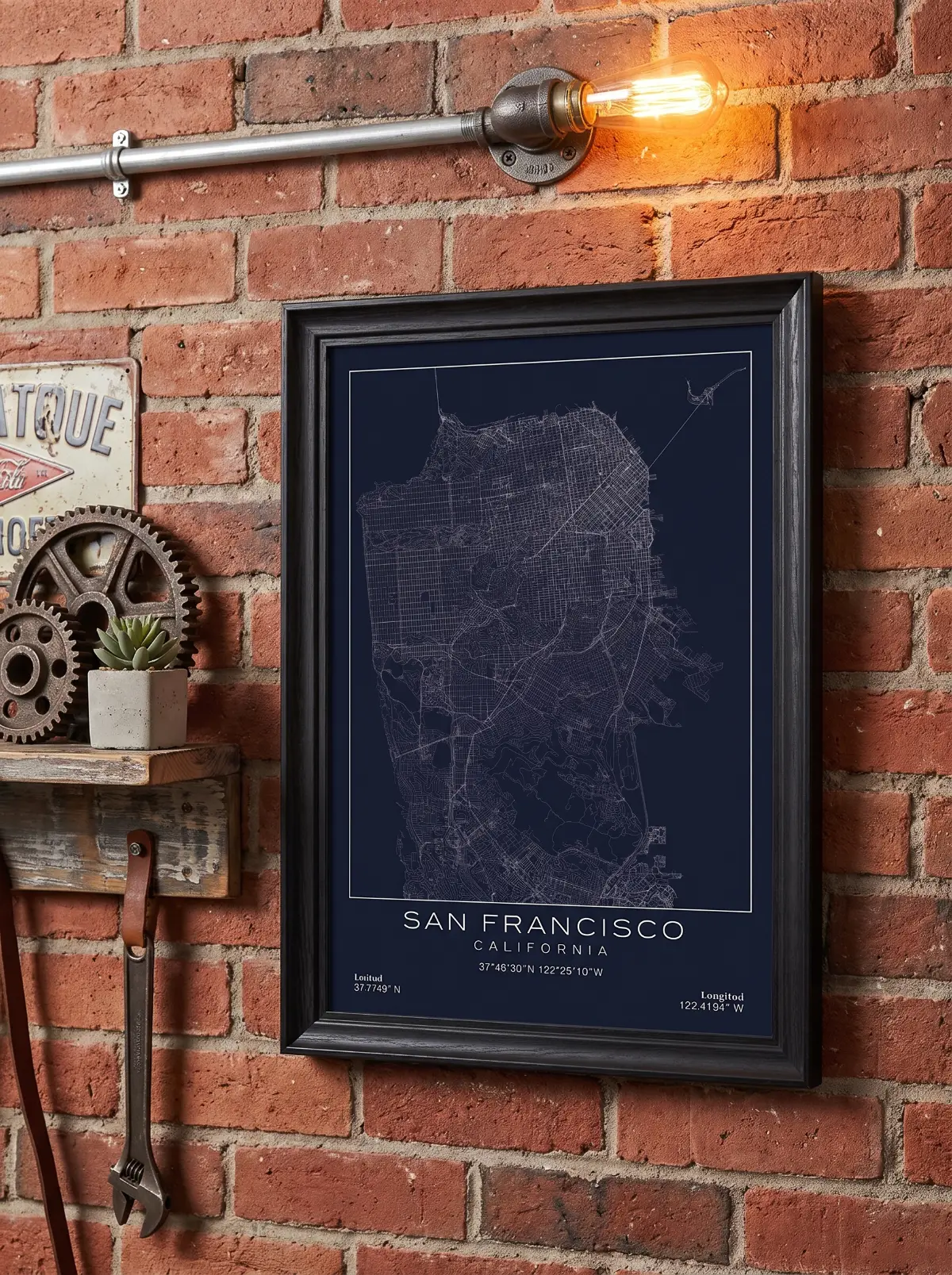 Póster mapa San Francisco