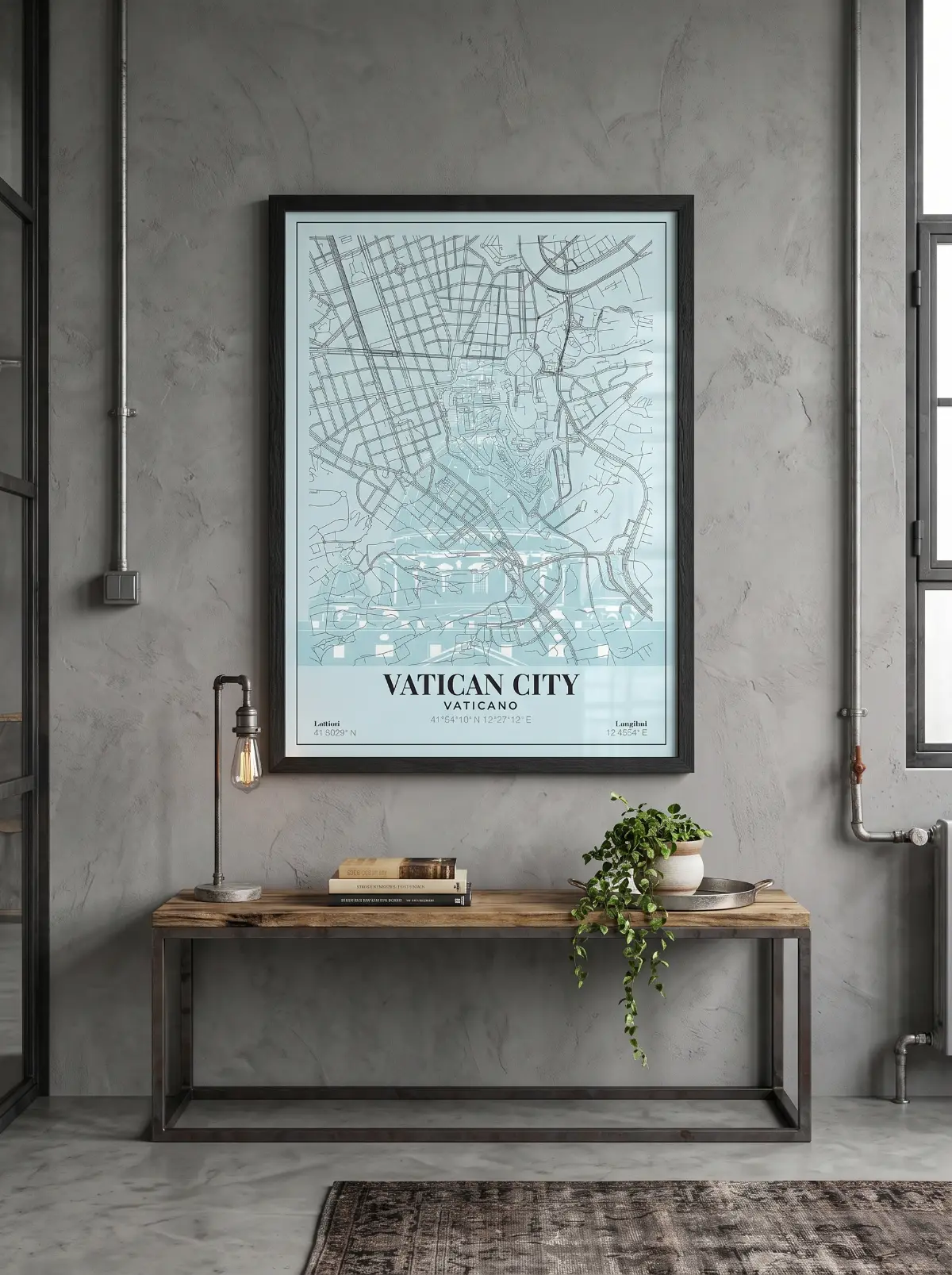 Póster mapa Vatican City