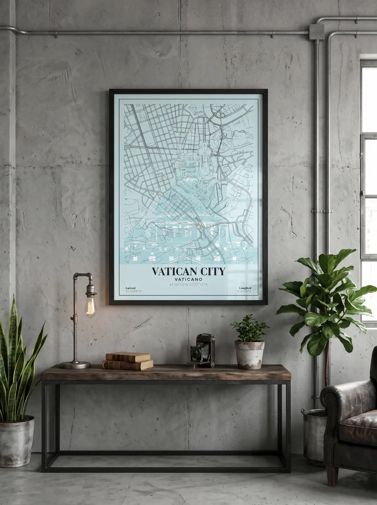 Póster mapa Vatican City