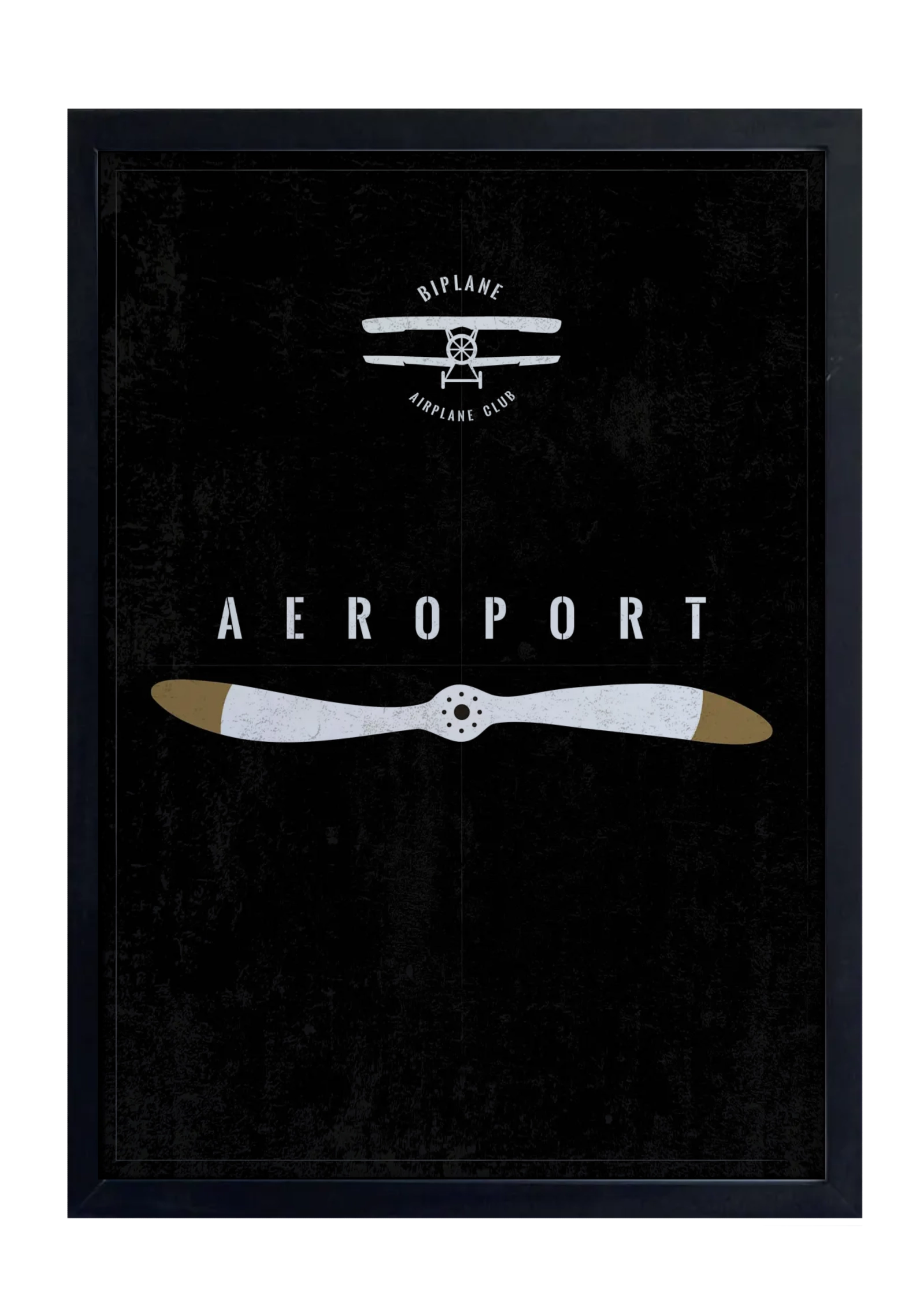 Aeroport Biplane negra