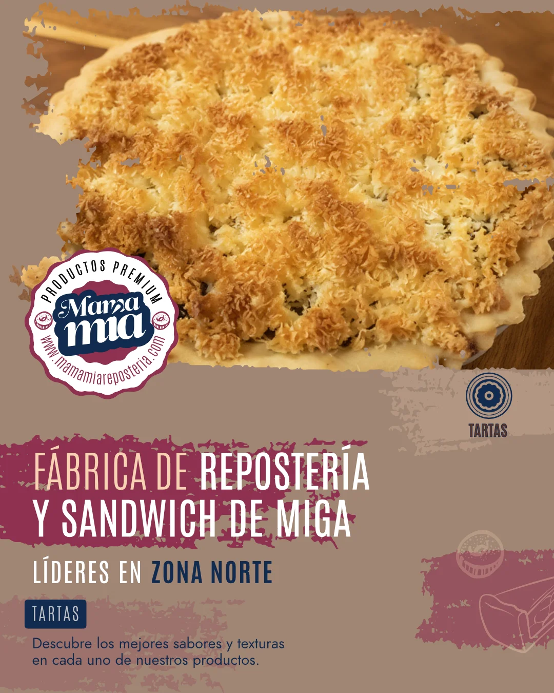 Flyers Mama Mía Repostería