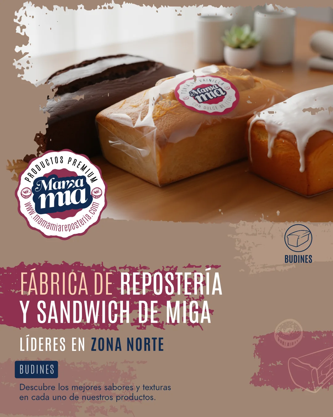 Flyers Mama Mía Repostería