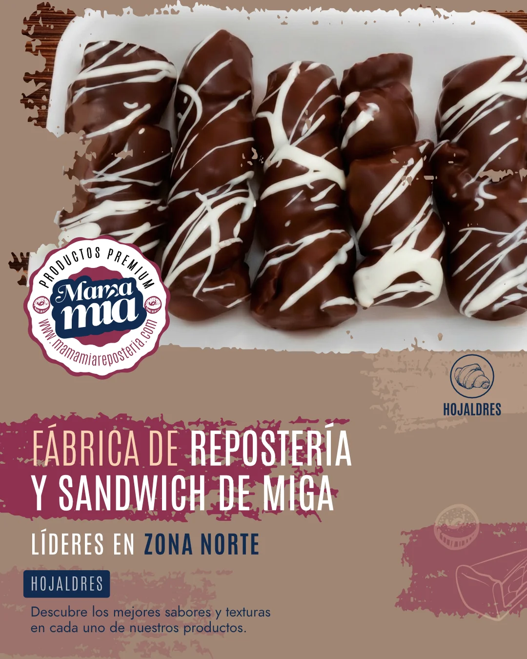 Flyers Mama Mía Repostería