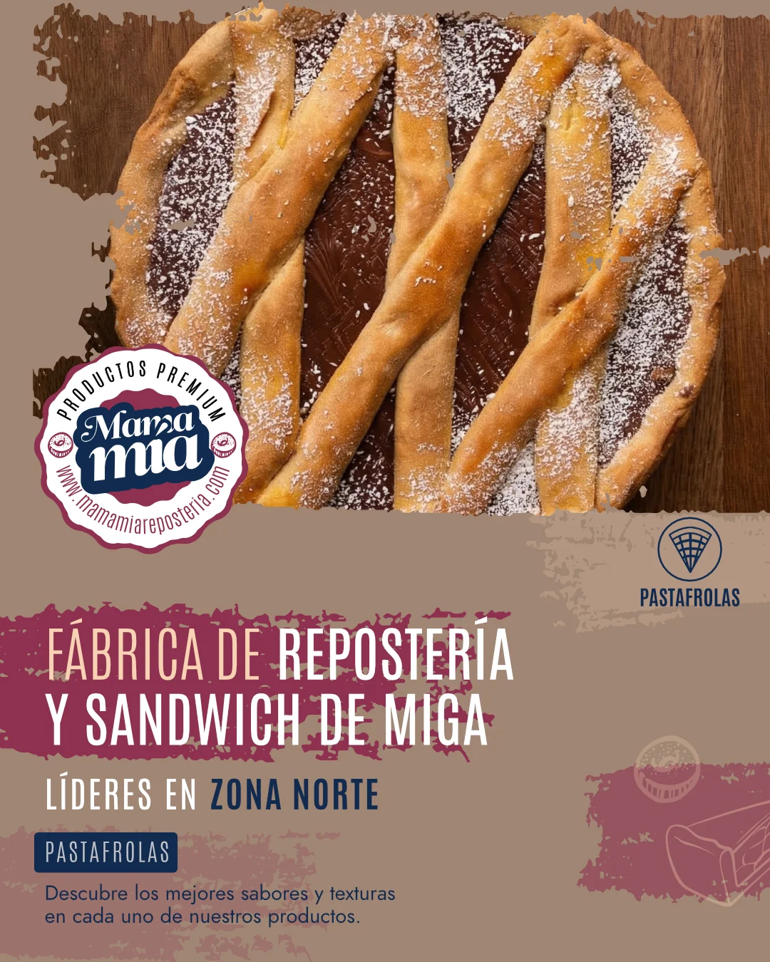 Flyers Mama Mía Repostería