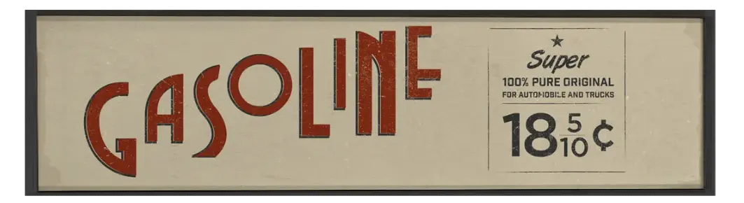 Gasoline beige 44×12