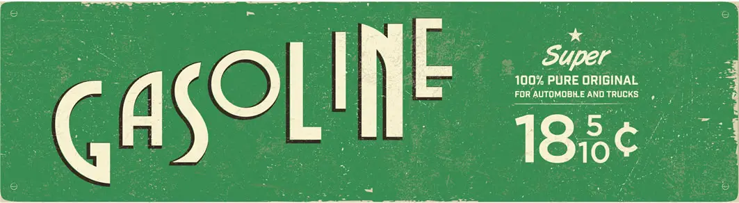 Gasoline verde 44×12