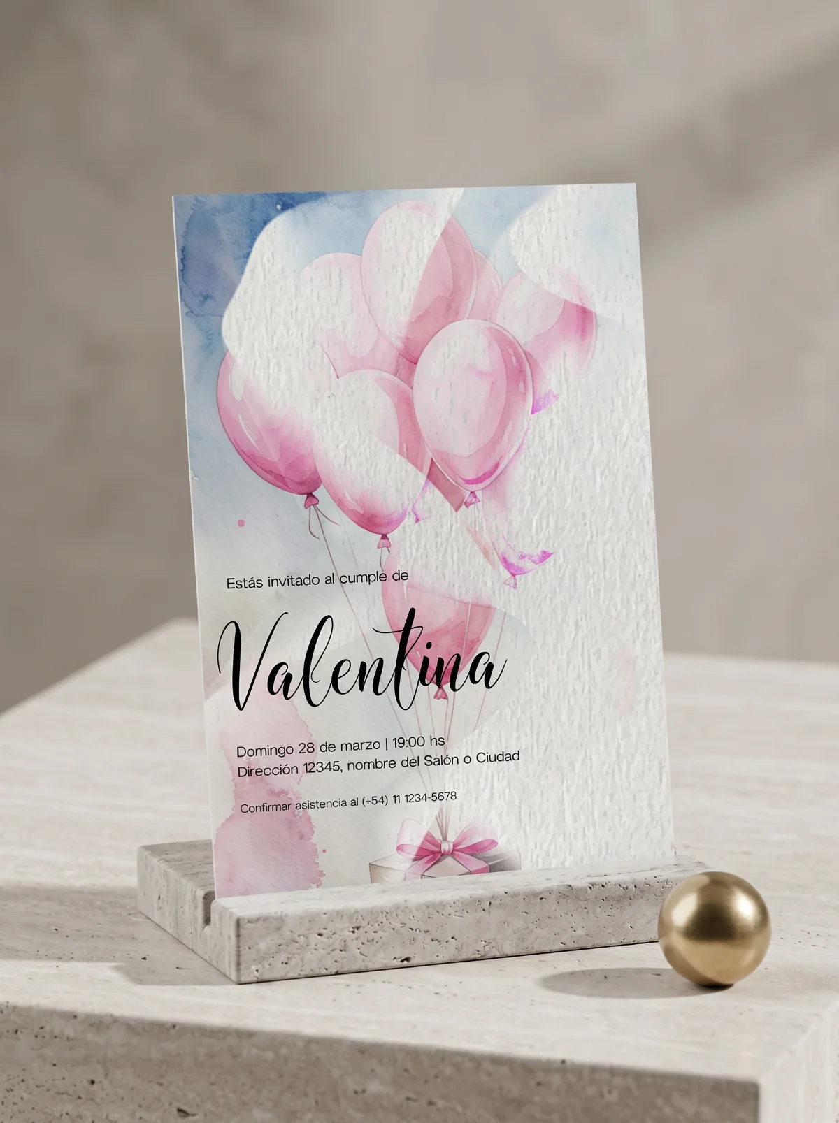 Invitación – Globos