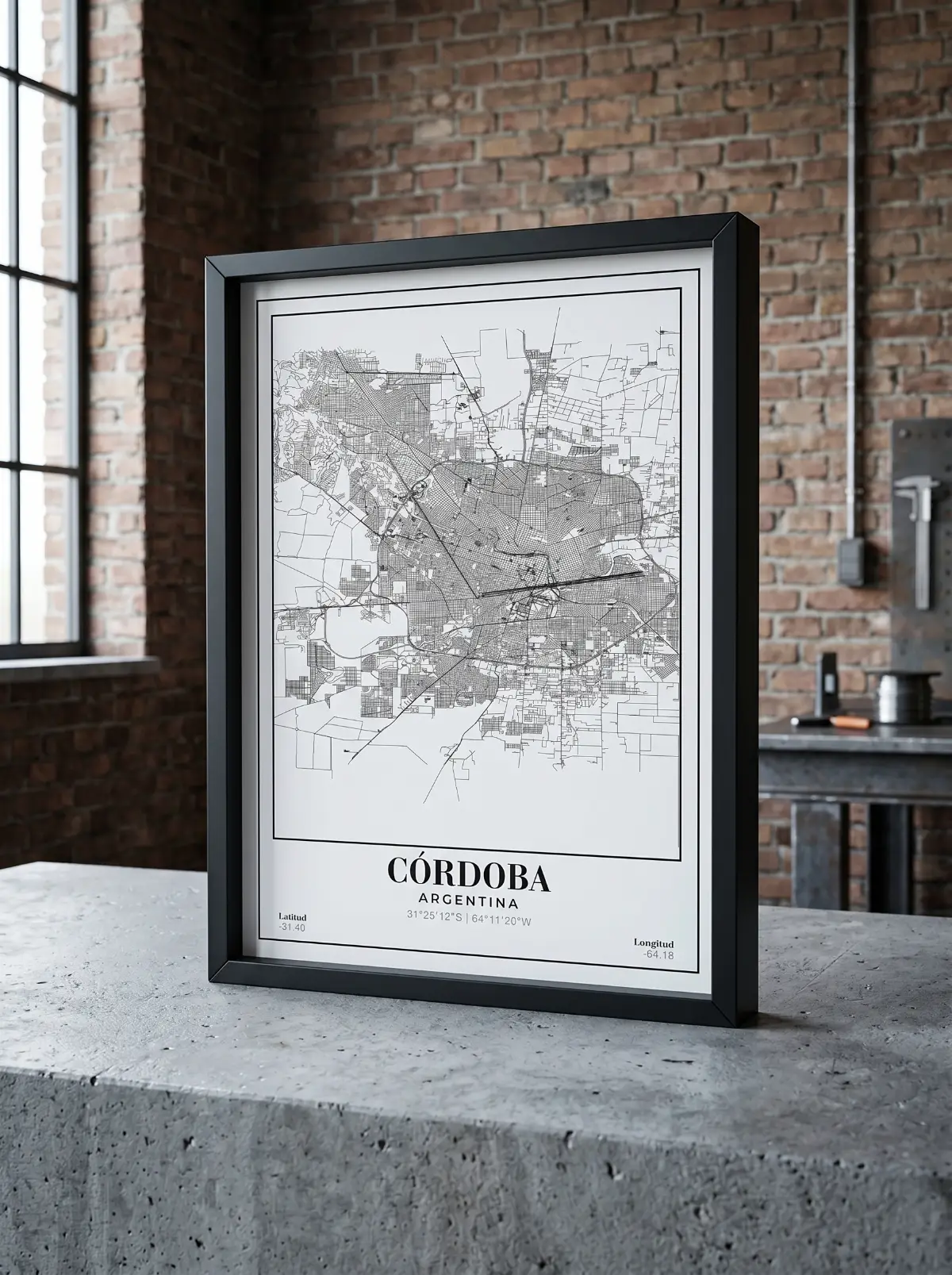 Póster mapa Córdoba