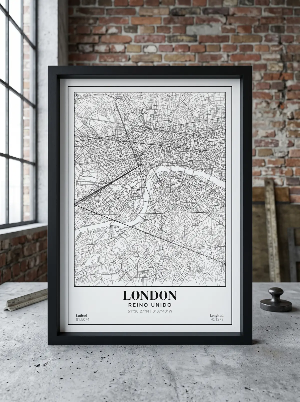 Póster mapa London