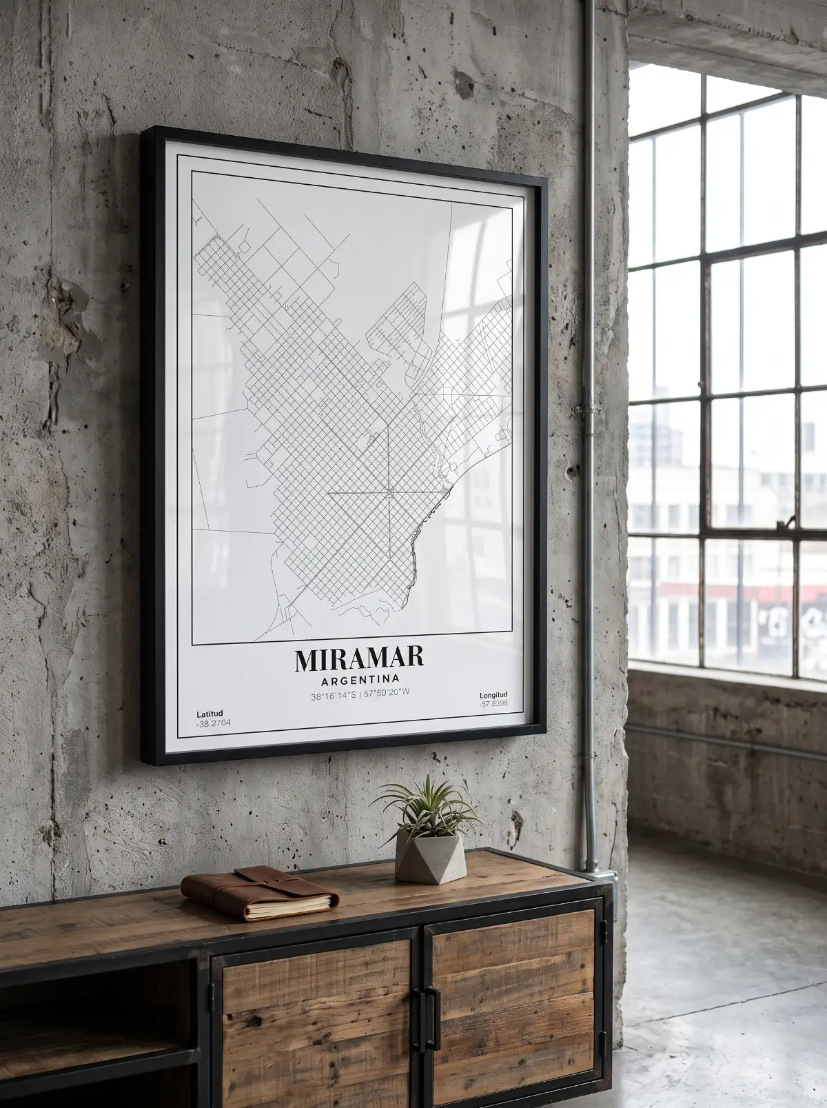 Póster mapa Miramar