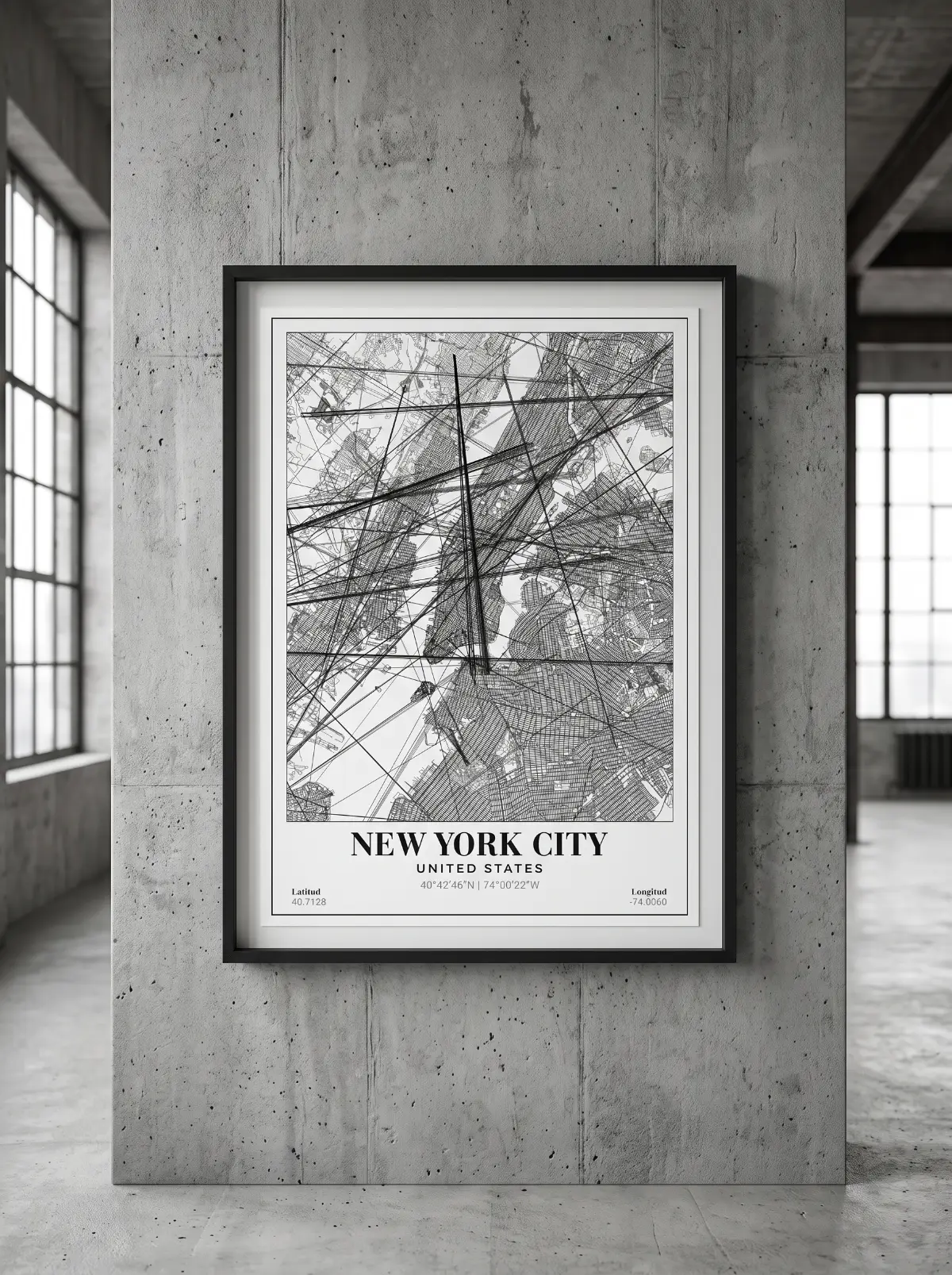 Póster mapa New York City