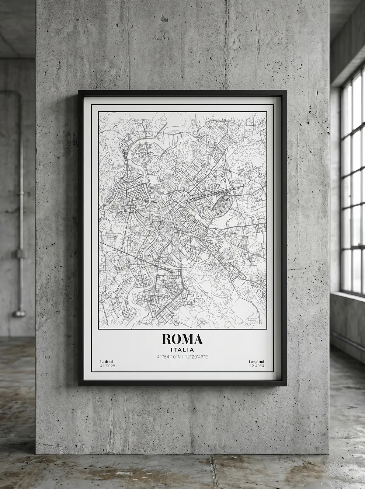 Póster mapa Roma