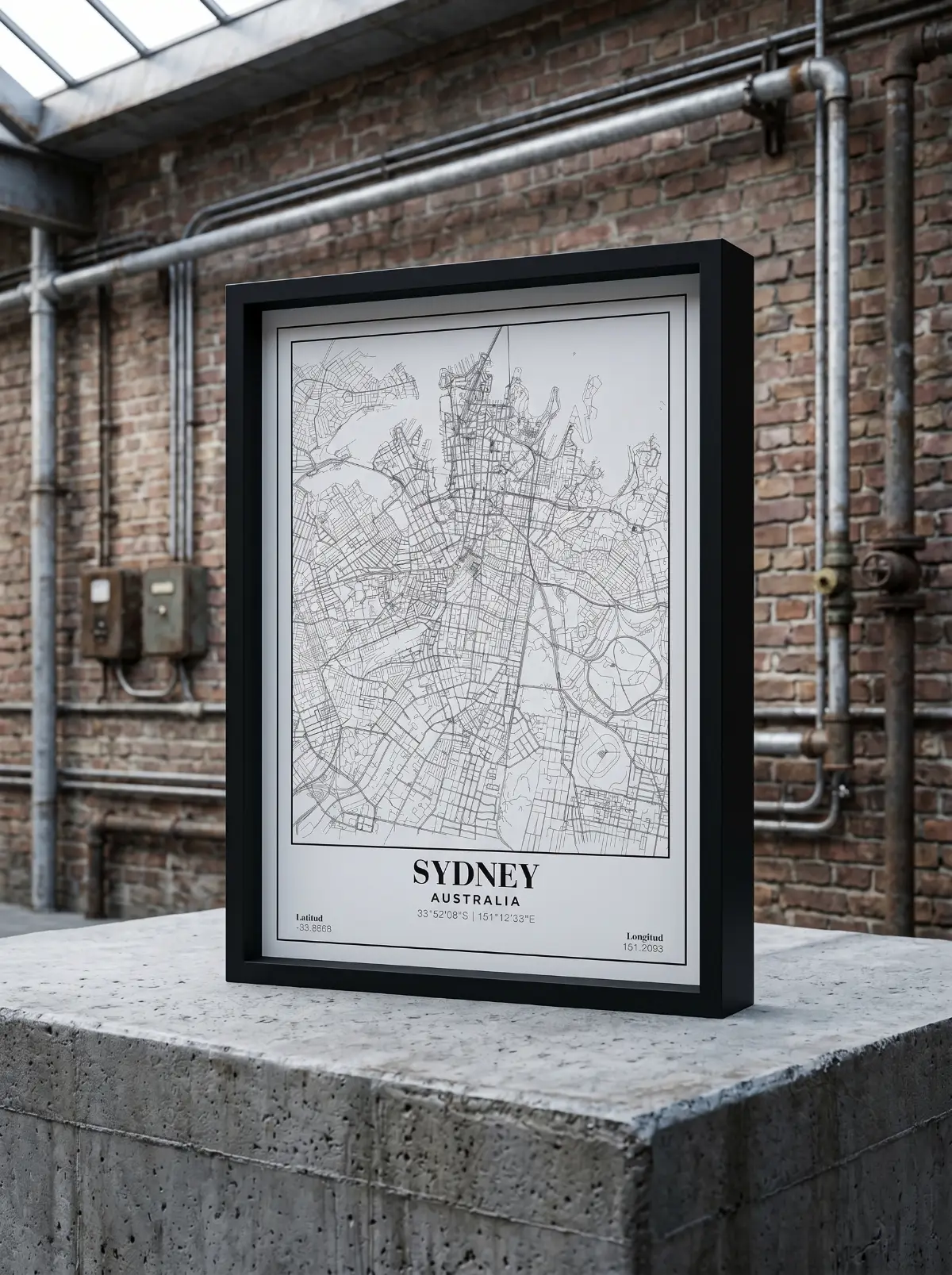 Póster mapa Sydney