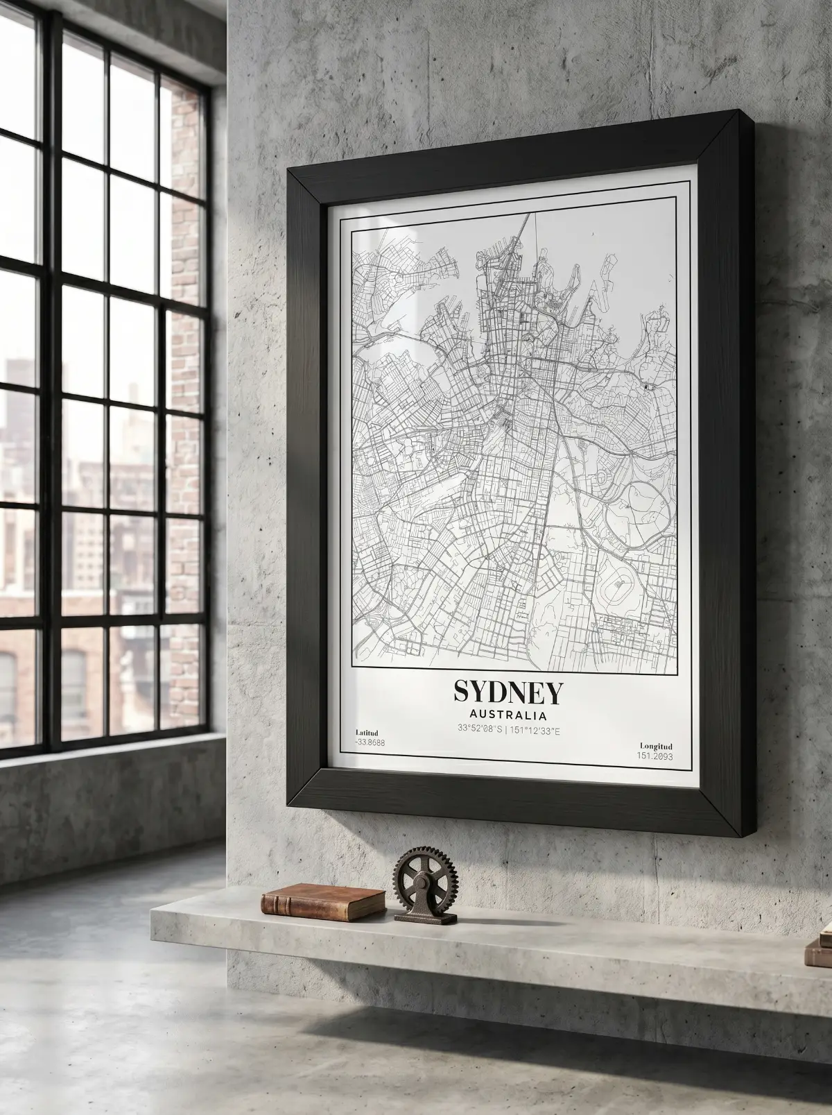 Póster mapa Sydney