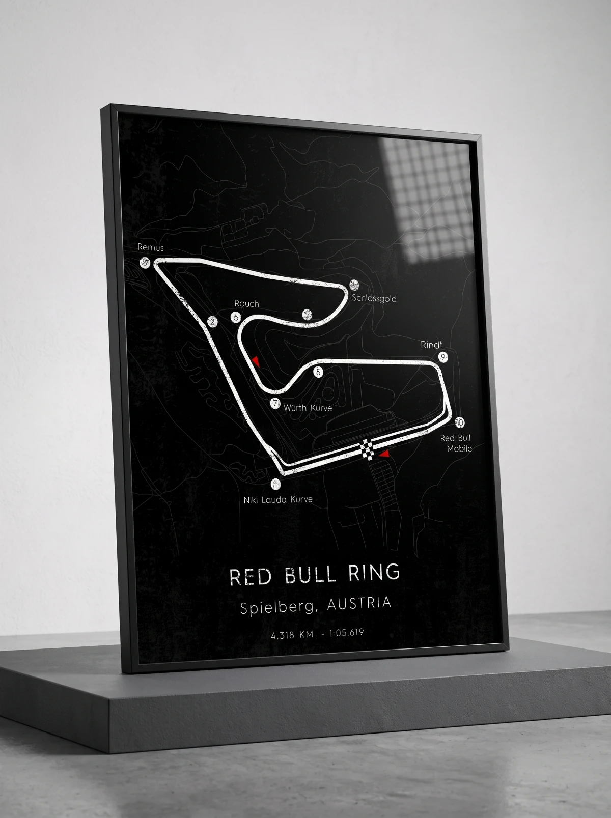 Mapa circuito carrera Austria