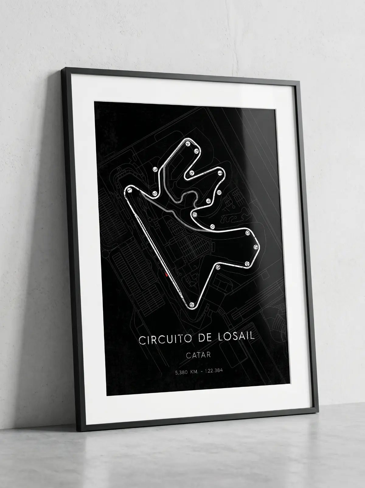 Mapa circuito carrera Catar