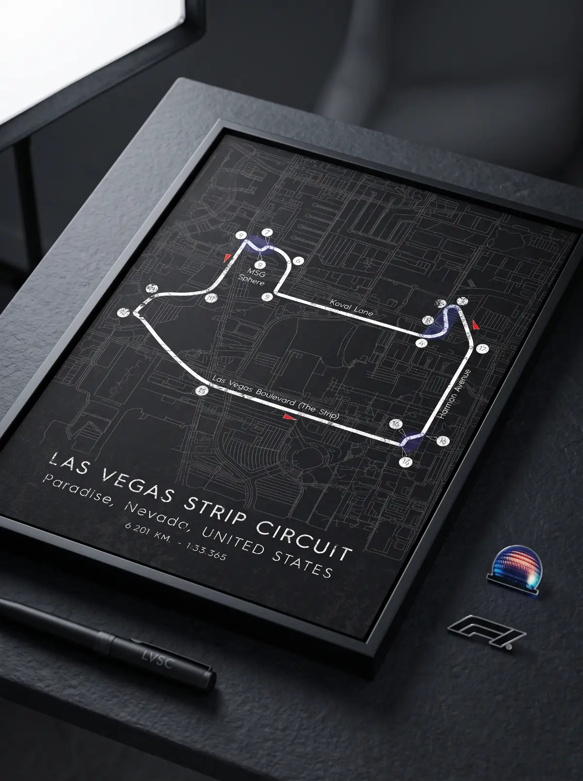 Mapa circuito carrera Las Vegas