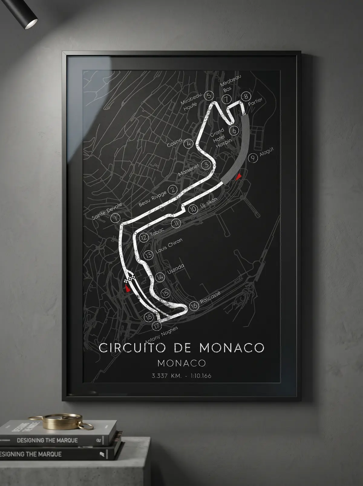 Mapa circuito carrera Monaco