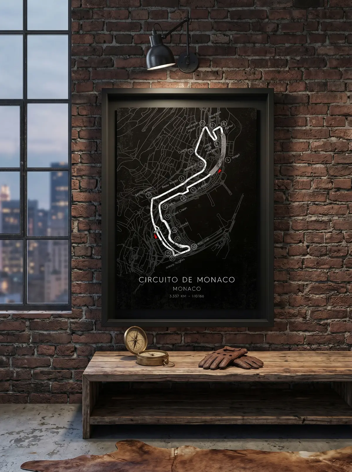Mapa circuito carrera Monaco