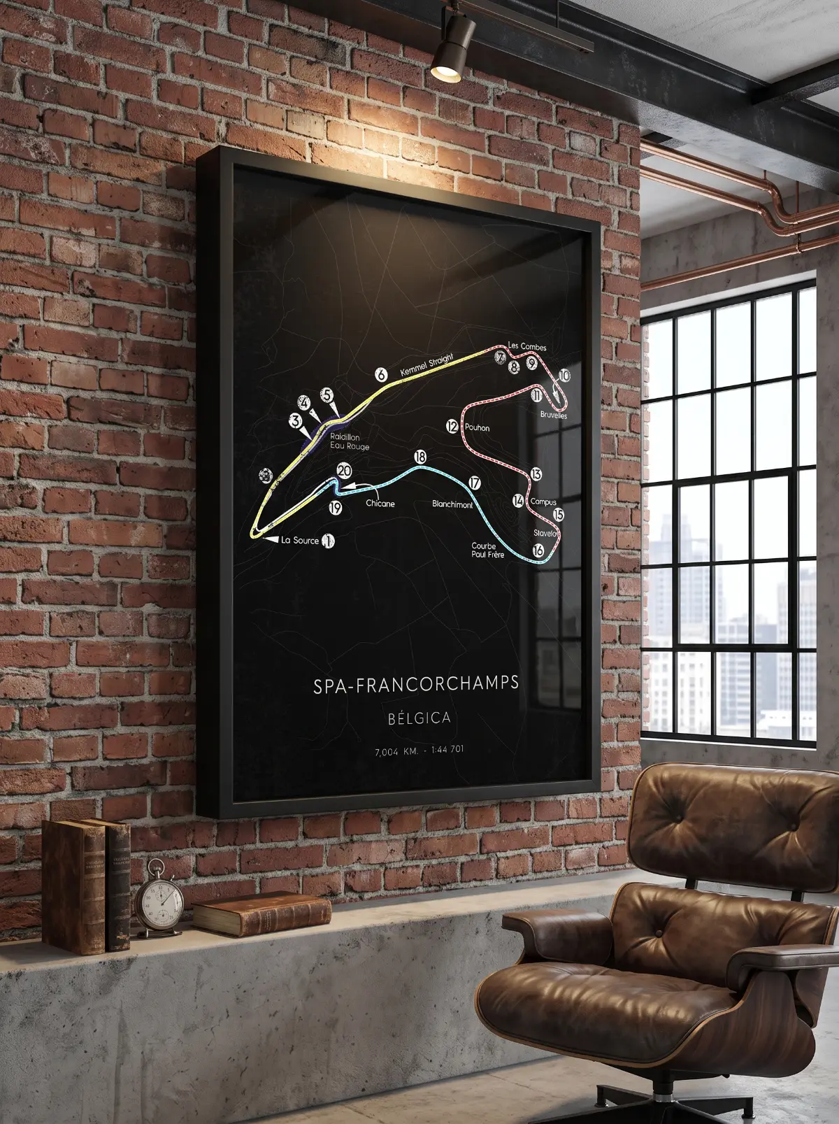 Mapa circuito carrera Spa-Francorchamps