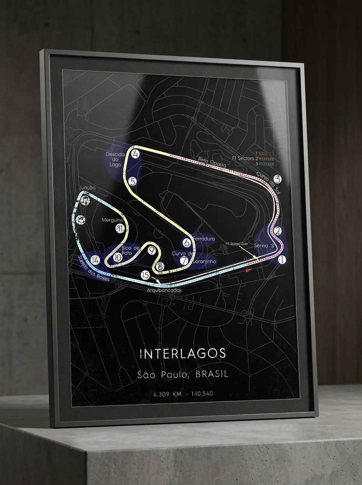 Mapa circuito carrera Interlagos