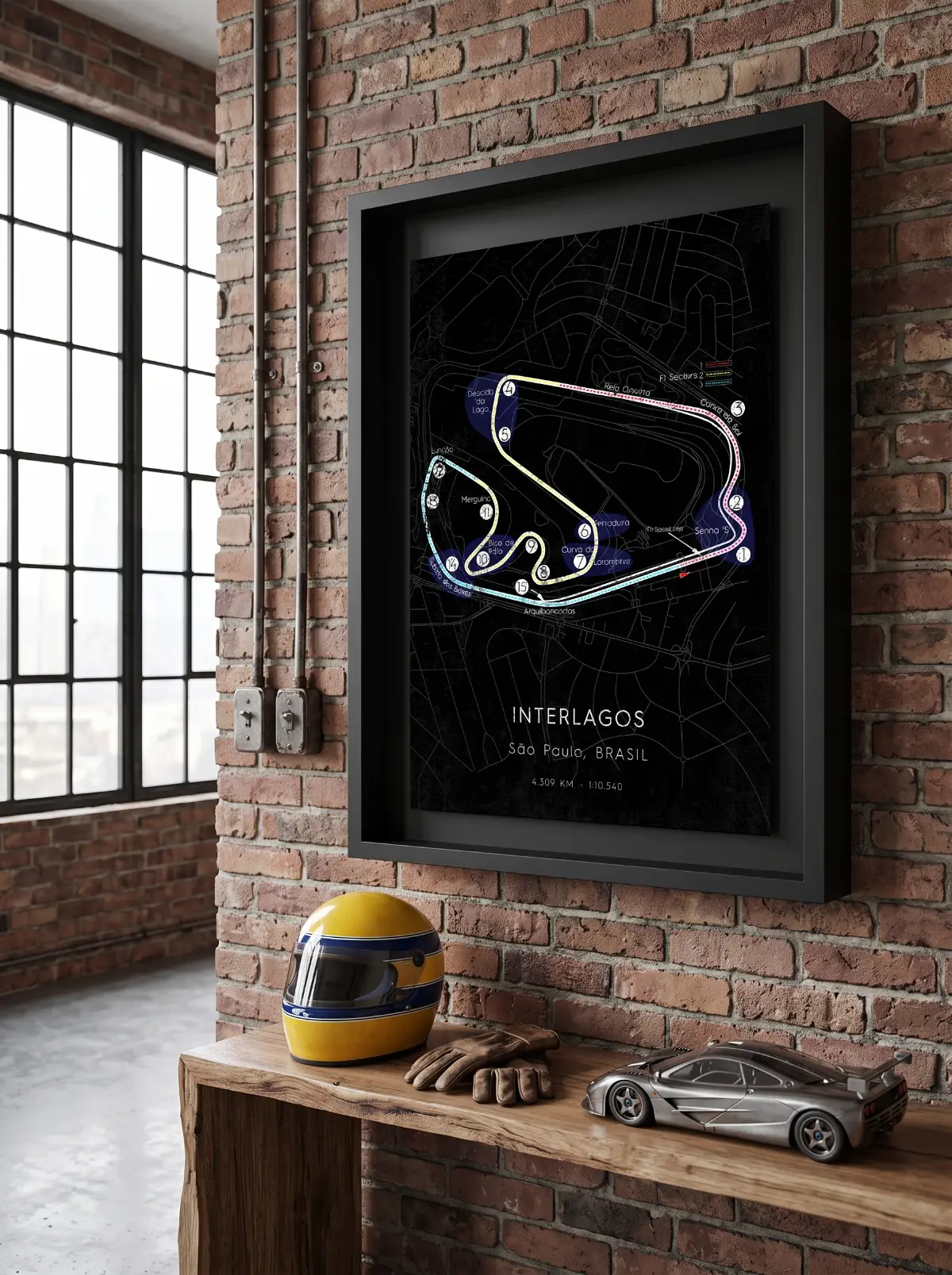 Mapa circuito carrera Interlagos
