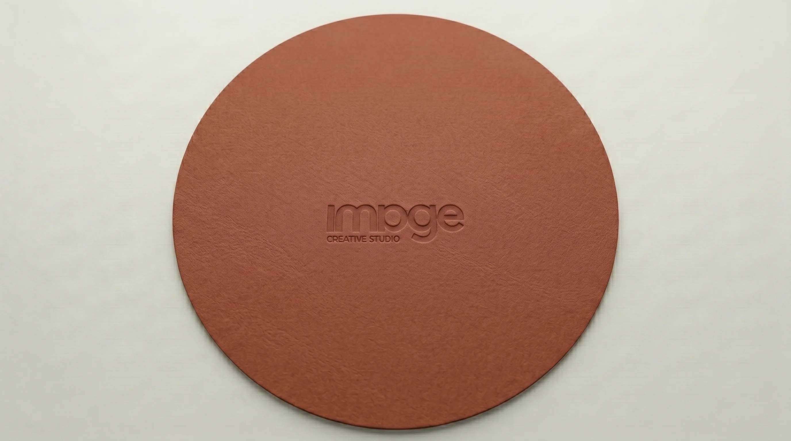 Mousepad Circular Terracota