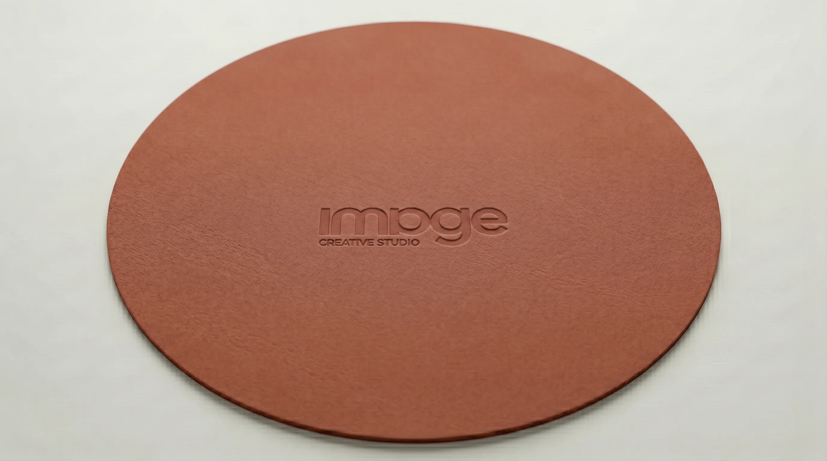 Mousepad Circular Terracota