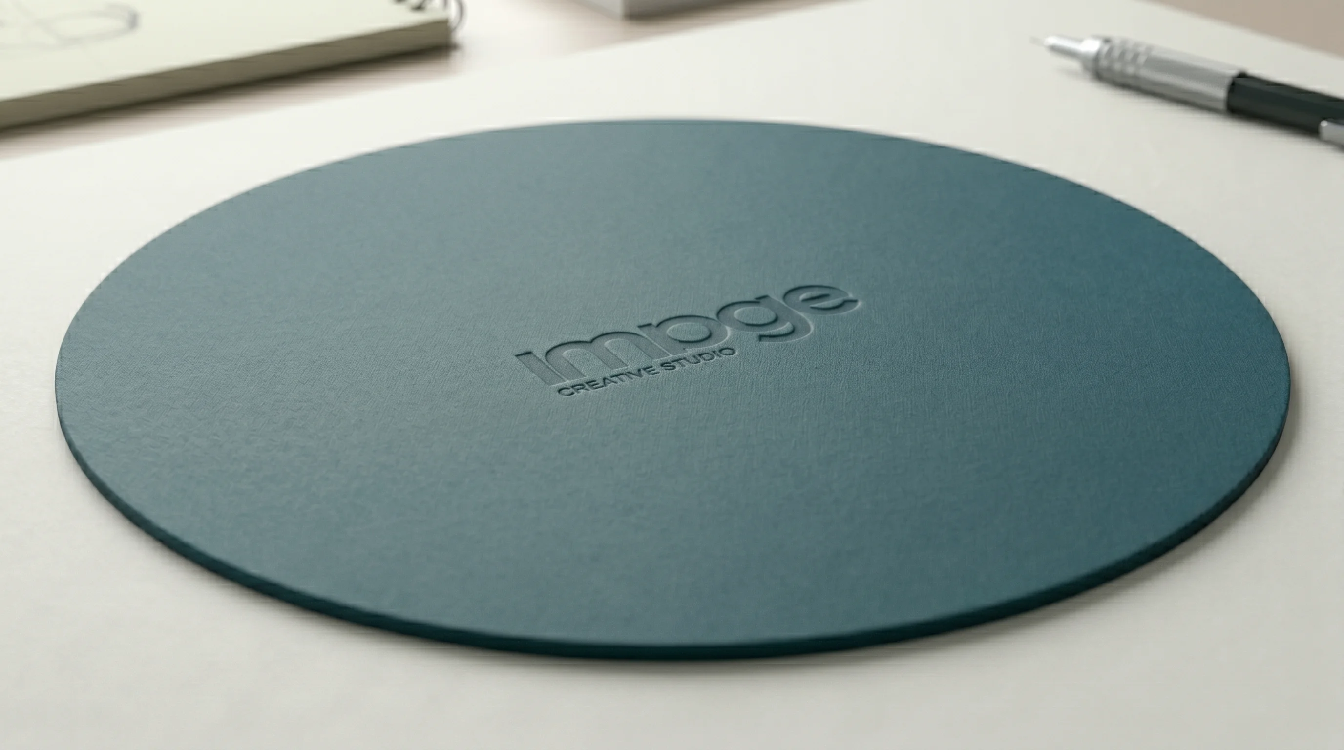 Mousepad Circular Verde Inglés