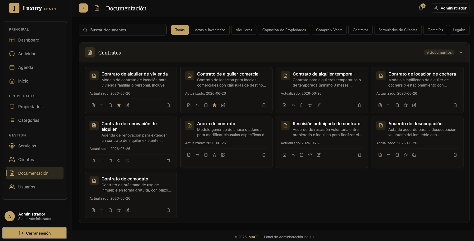 Plataforma de Gestión Integral para Inmobiliarias