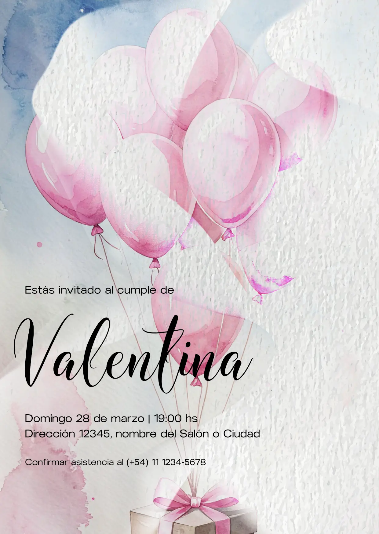 Invitación – Globos