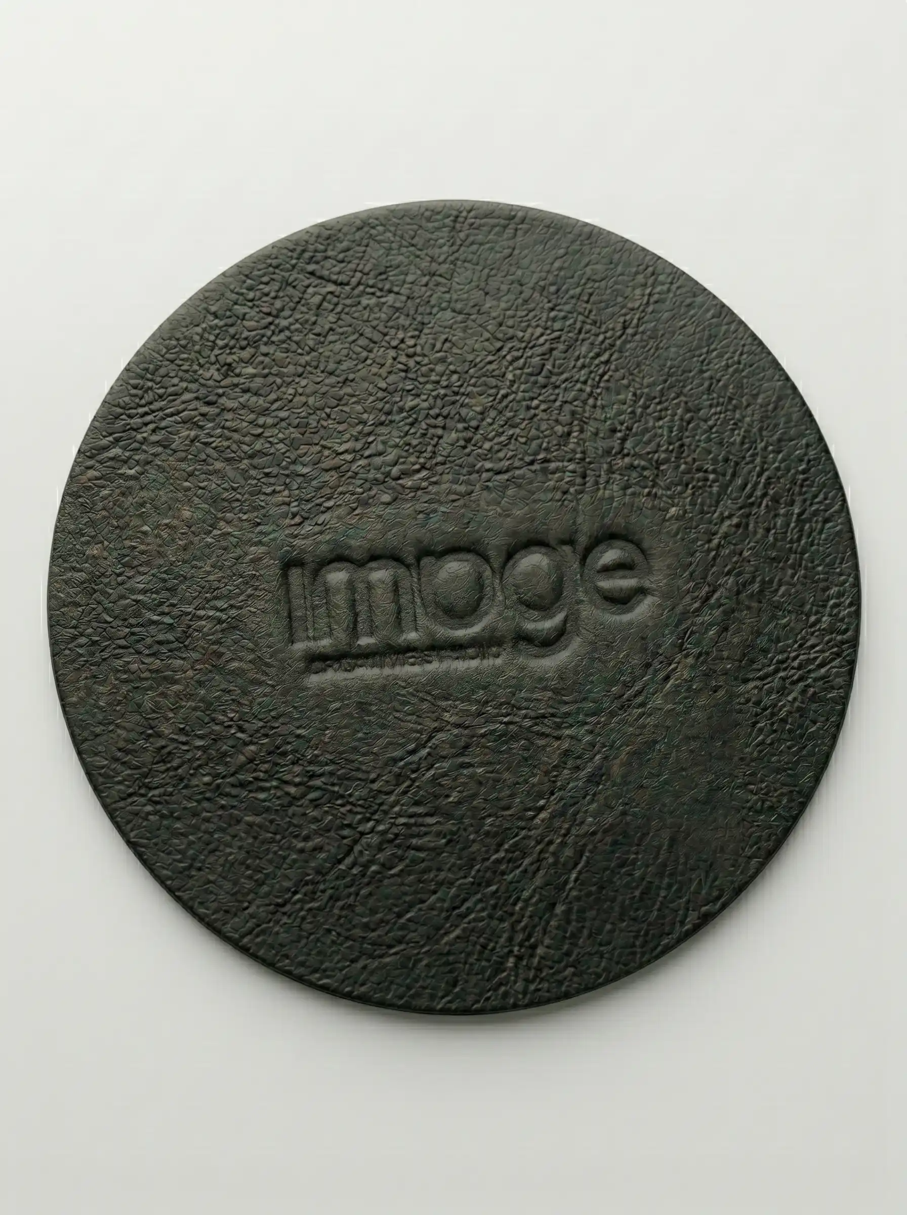 Mousepad Circular Gris Oscuro