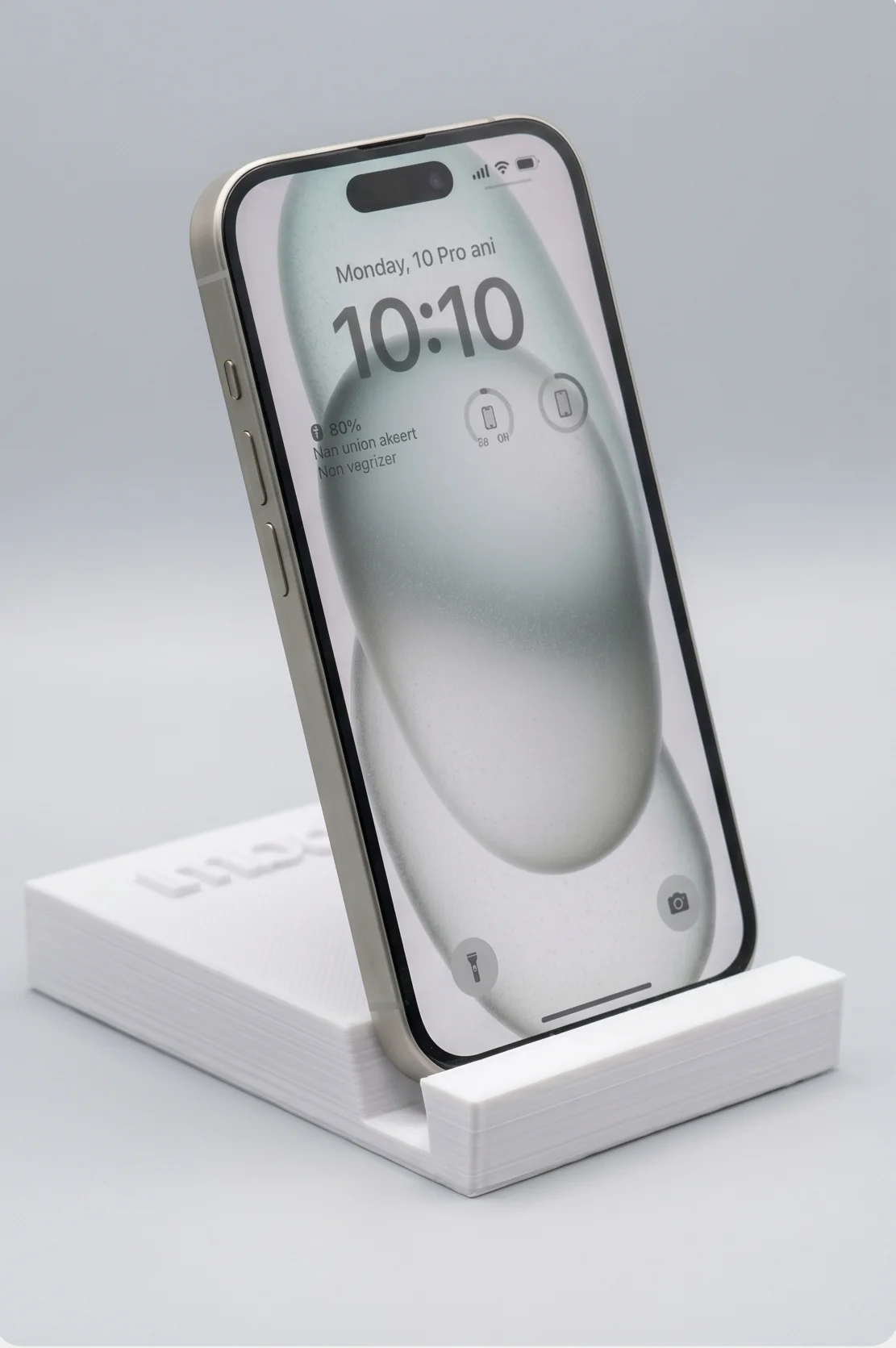 Soporte de celular blanco