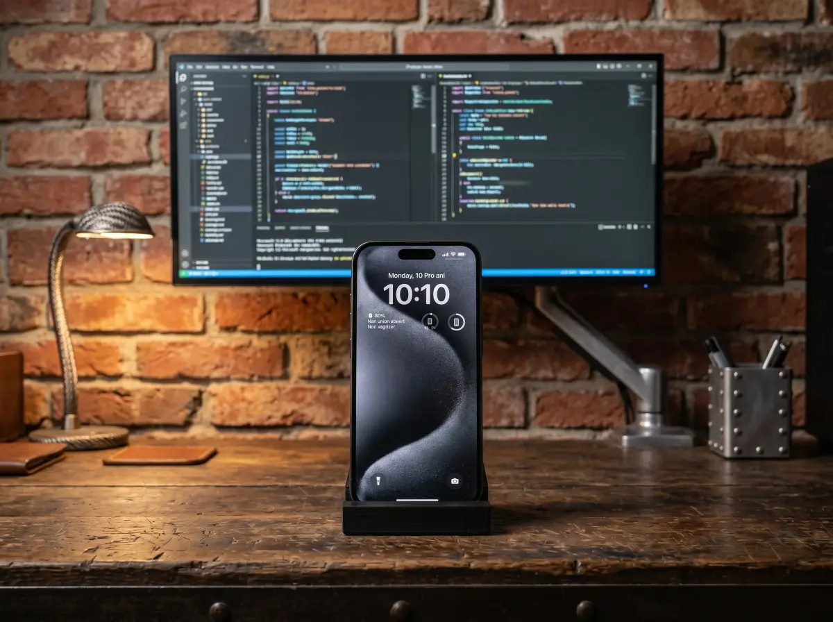 Soporte de celular negro